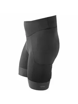 KAYMAQ Pantaloni scurți de ciclism pentru femei fără bretele, negru KQSII-2003 
