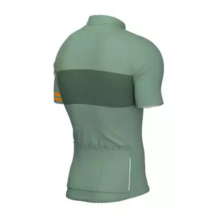 Biemme GRAVEL tricou de ciclism masculin, verde-portocaliu