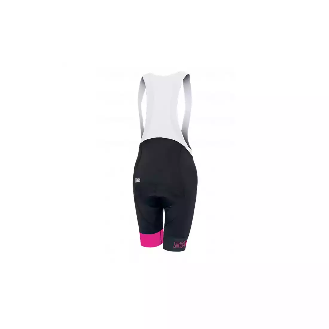 Biemme LEGEND ECO LADY pantaloni scurți de ciclism de damă cu bretele, negru și roz