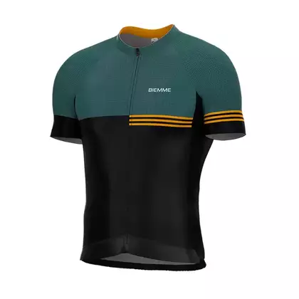 Biemme TERRA tricou de ciclism masculin, negru și verde