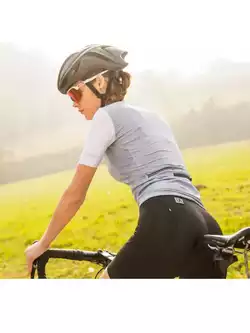 Biemme VINTAGE tricou de ciclism pentru femei, alb și albastru