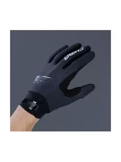 CHIBA THREESIXTY PRO mănuși de ciclism negru