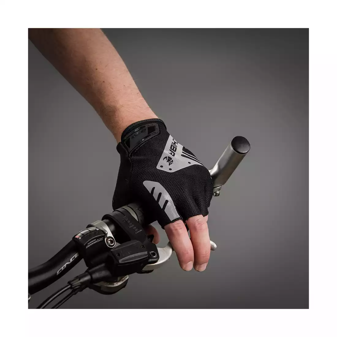 CHIBA mănuși de ciclism AIR PLUS REFLEX negre 3011420B-2