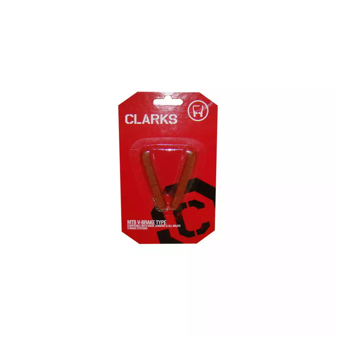 CLARKS CP500 Garnituri de frana pentru frane V-brake, roșu