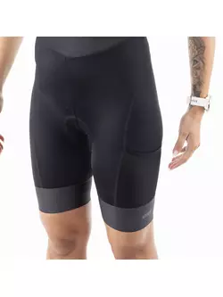 KAYMAQ DESIGN KQSII-4003 pantaloni scurți de ciclism de damă cu bretele, negru
