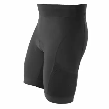 KAYMAQ ELSHORM701 pantaloni scurți pentru bărbați fără bretele, negru 