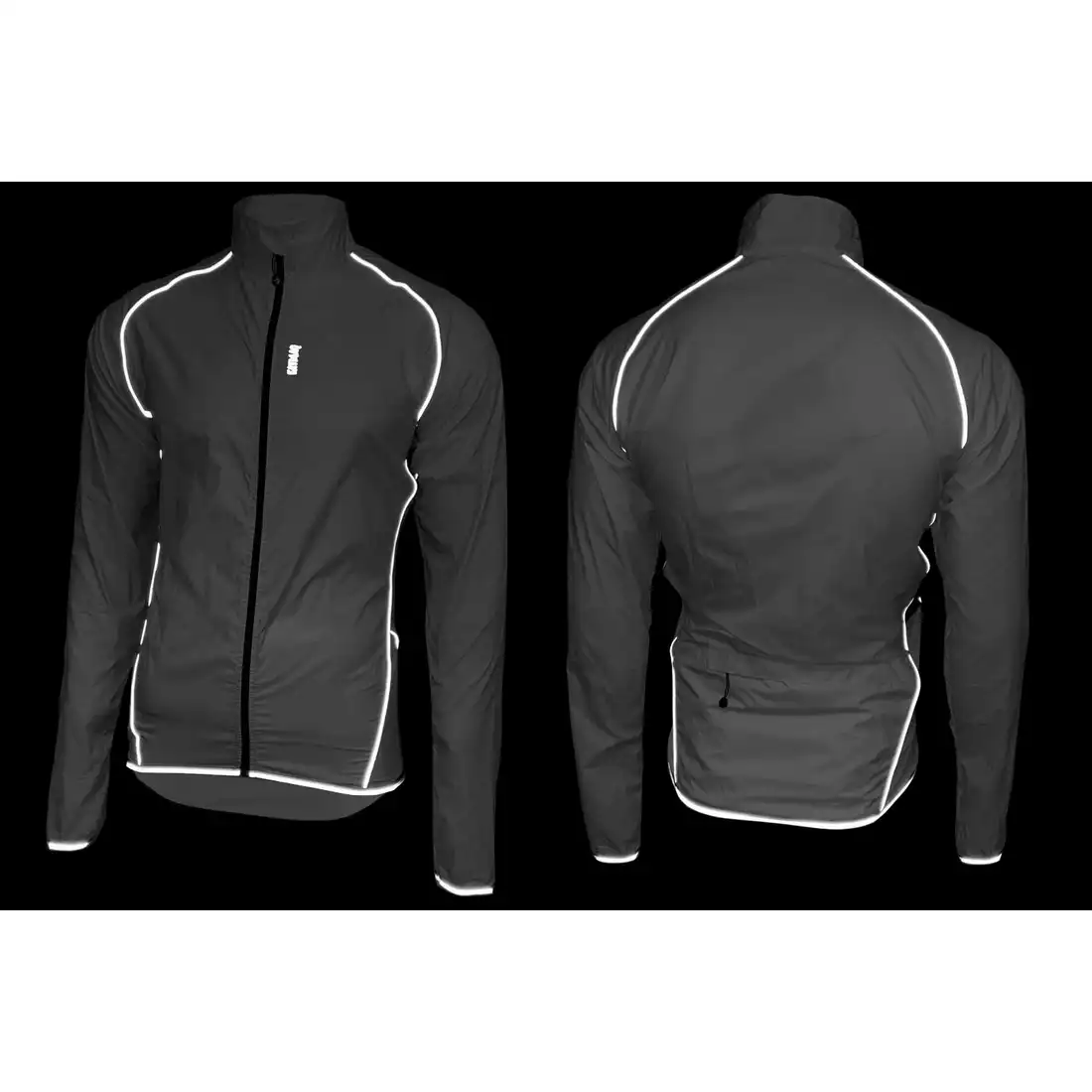 KAYMAQ JACM-001 jachetă ușoară pentru ciclism, masculin, negru