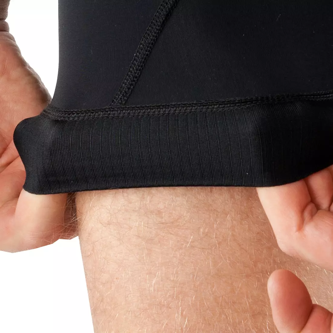 KAYMAQ STYLE Pantaloni scurți de ciclism pentru bărbați, negri