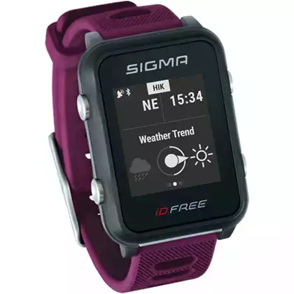 Monitor de ritm cardiac Sigma ID.FREE cu bandă, violet