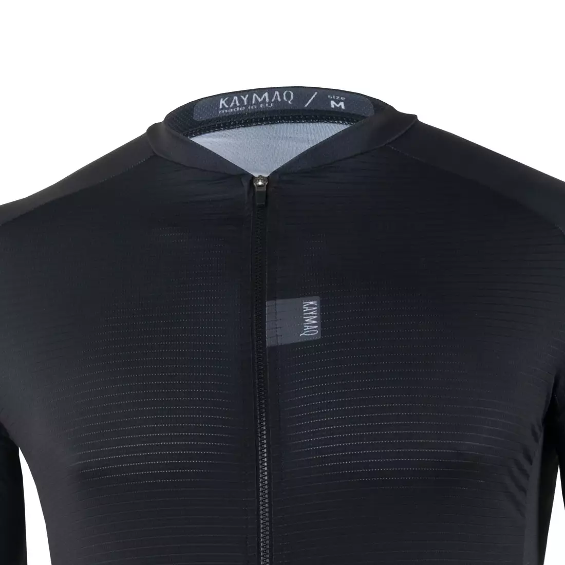 [Set] KAYMAQ DESIGN KYQ-SS-1001-3 tricou de bărbați cu mânecă scurtă, negru + KAYMAQ DESIGN KYQ-LS-1001-3 hanorac de ciclism pentru bărbați negru