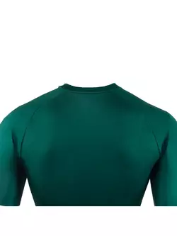 [Set] KAYMAQ DESIGN KYQ-SS-1001-4 tricou de bărbați cu mânecă scurtă pentru ciclism, verde inchis + KAYMAQ DESIGN KYQ-LS-1001-4 hanorac de ciclism pentru bărbați verde inchis