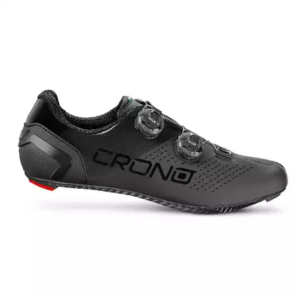 CRONO CR-2-22 Pantofi pentru bicicleta de drum, compozit, negru