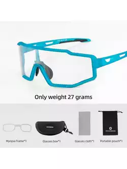 Rockbros SP225BL ochelari fotocromici pentru ciclism / sport albastru