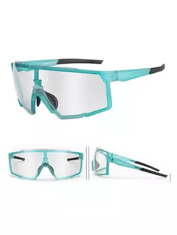 Rockbros SP22BL ochelari sport cu insert fotocromic + corector, turcoaz