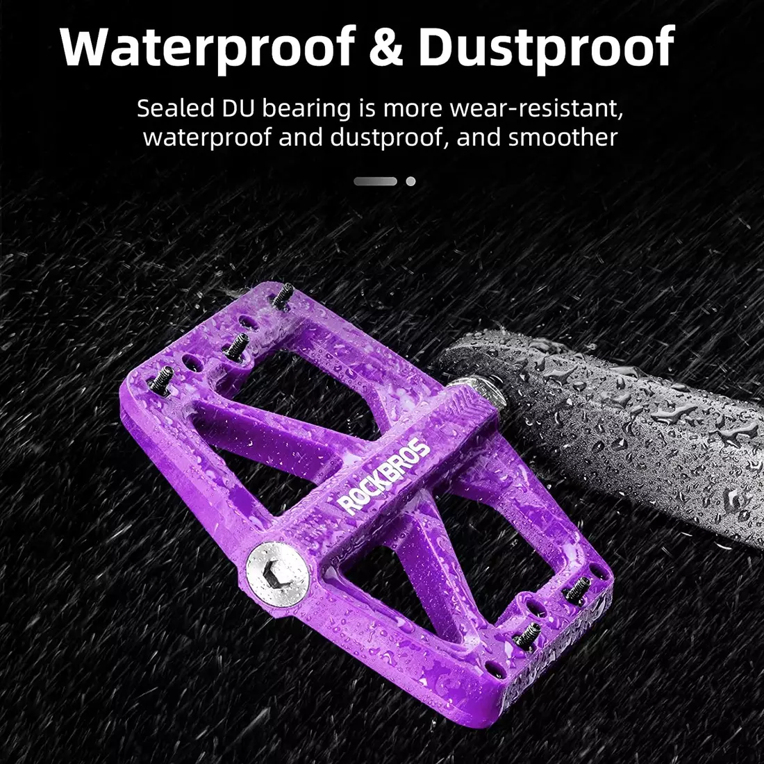 Rockbros pedale platformă nylon violet 2021-12ARD