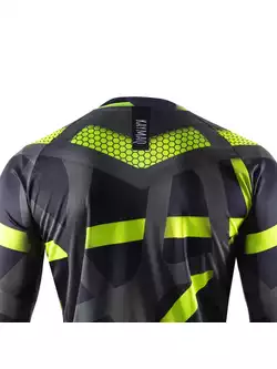 KAYMAQ DESIGN M36 tricou de ciclism MTB / enduro pentru bărbați, cu mâneci lungi, fluor galben