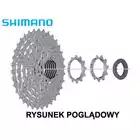 SHIMANO CS-HG400 casetă, 9 viteze, 11-32T, argintiu
