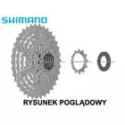 SHIMANO CS-HG-400 casetă din oțel, 9 viteze, 12-36T, nichel