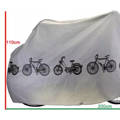 husa pentru biciclete 210x110 mm, gri FSBPC-005