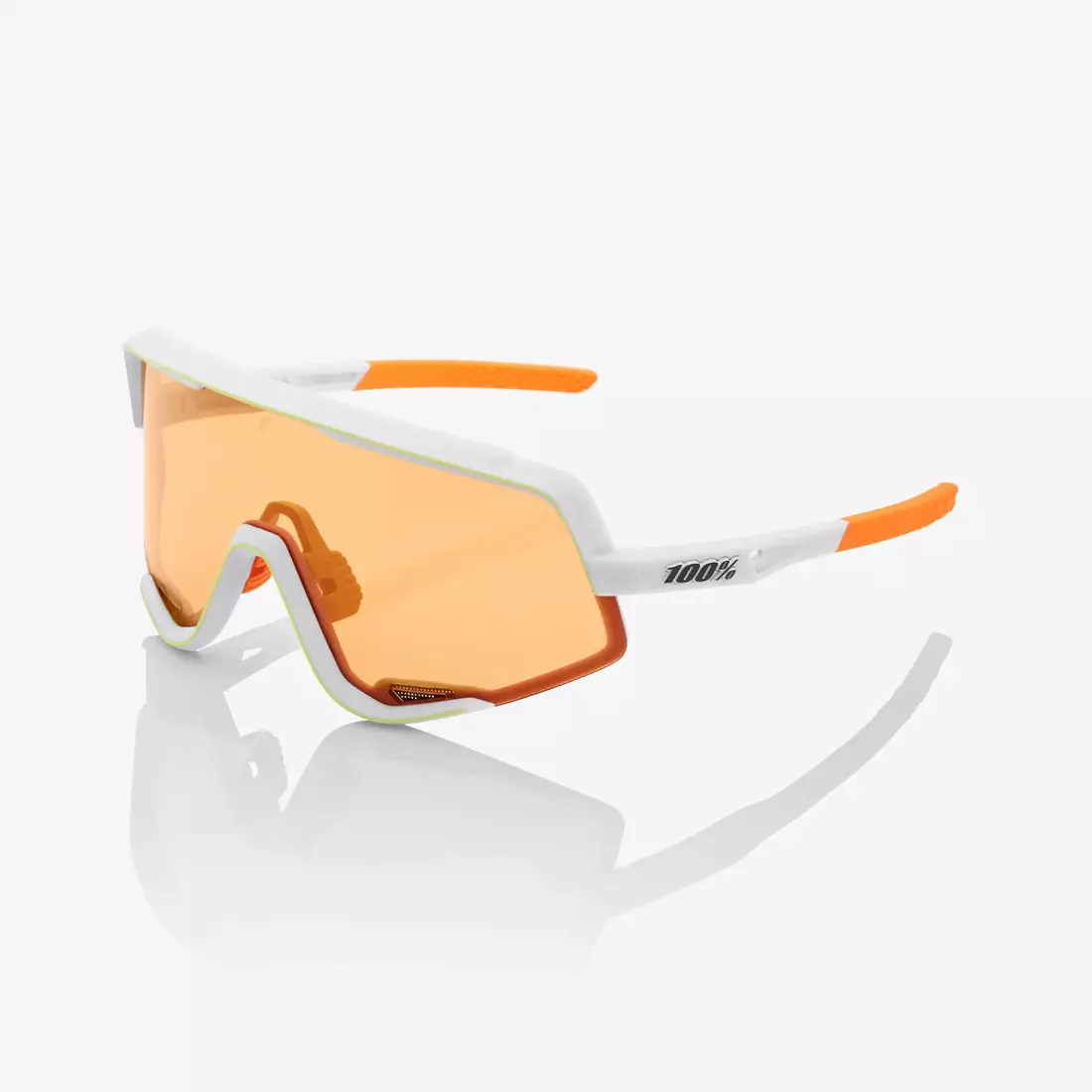 100% GLENDALE Soft Tact Oxyfire White ochelari de bicicletă/sport, alb