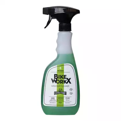 BIKE WORKX GREENER CLEANER detergent pentru biciclete, extraspumant 500 ml
