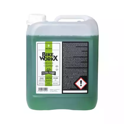 BIKE WORKX GREENER CLEANER detergent pentru biciclete, extraspumant 5L