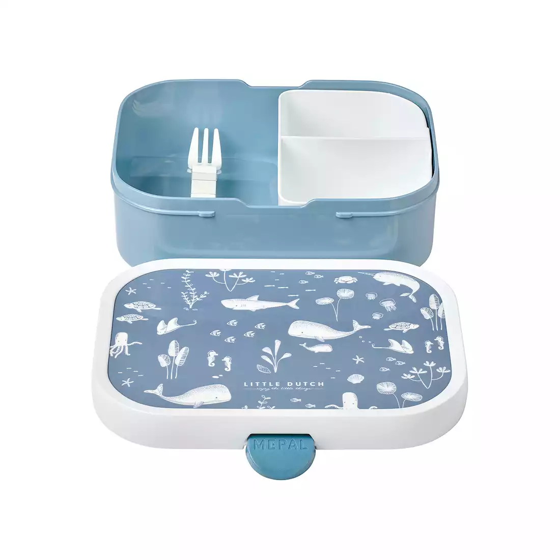 Mepal Campus ocean pentru copii lunchbox, albastru si alb