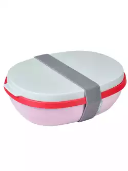 Mepal Ellipse Duo Strawberry Vibe lunchbox, roz și mentă