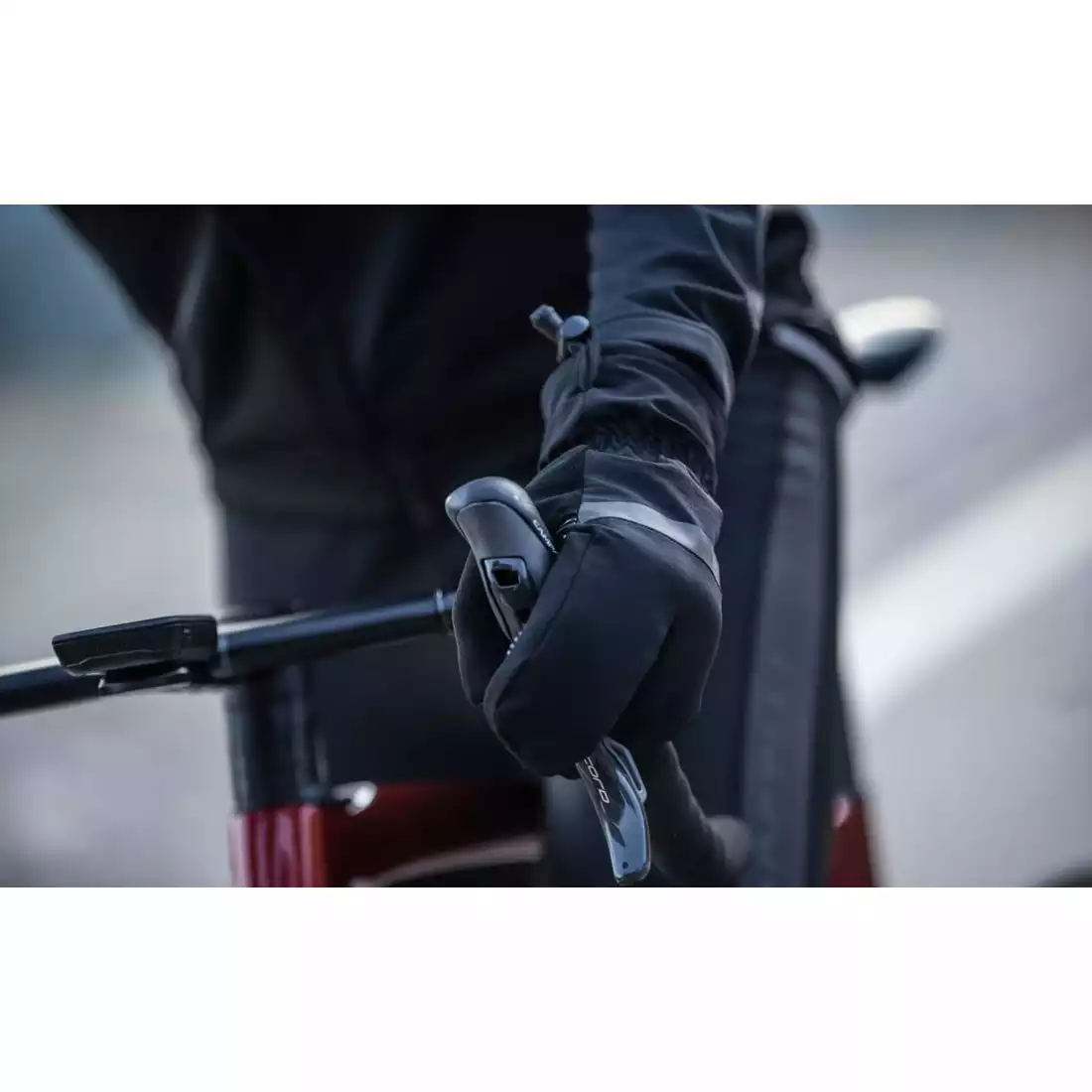 ROGELLI NOVA LOBSTER mănuși de iarnă pentru ciclism, negre