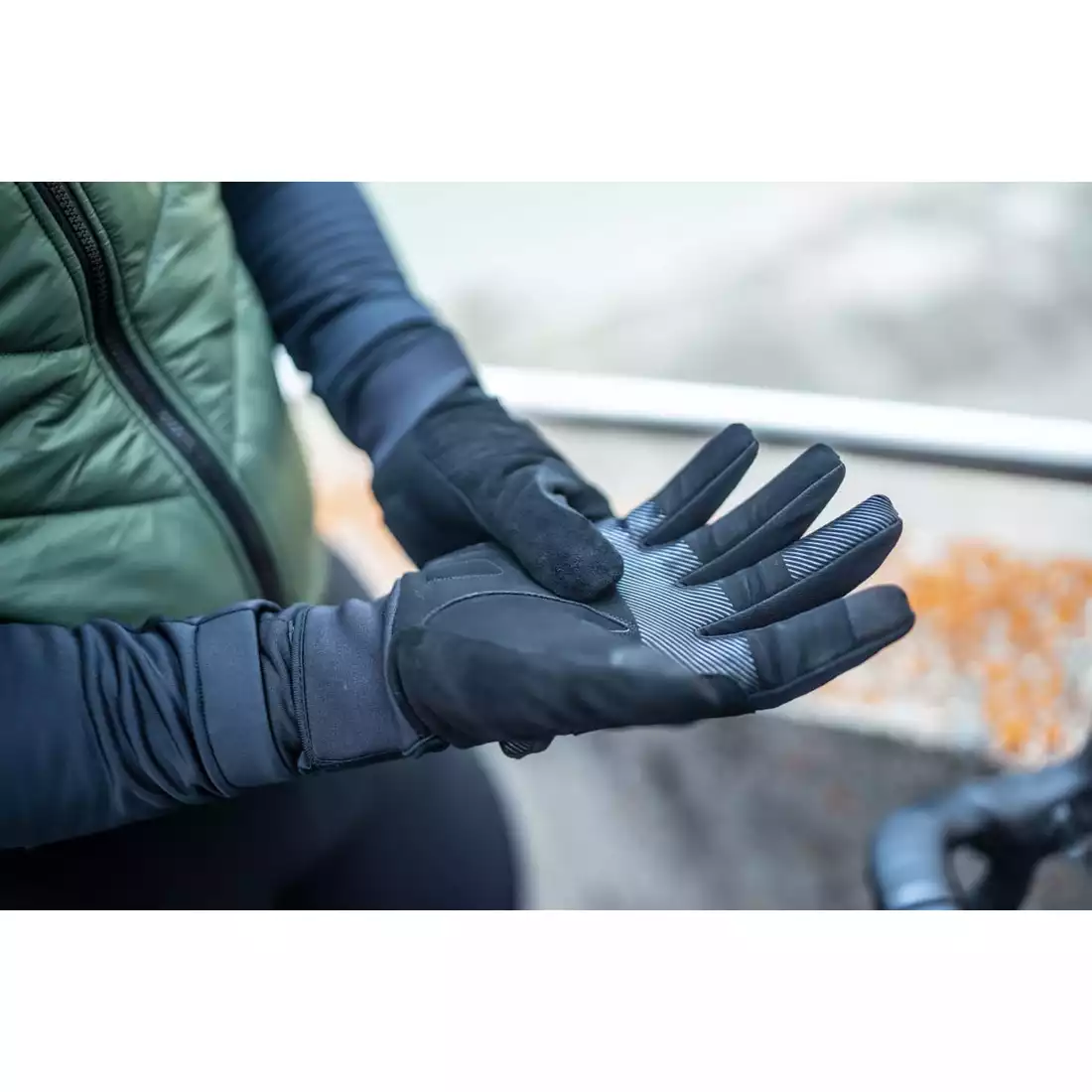 ROGELLI NOVA mănuși de iarnă pentru ciclism, negre