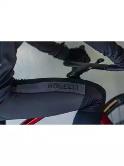 Rogelli DEEP WINTER pantaloni izolați pentru ciclism pentru bărbați, cu bretele, negru