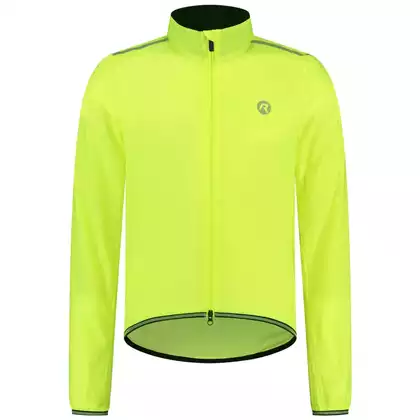 Rogelli ESSENTIAL jachetă de ploaie pentru ciclism pentru bărbați, fluor
