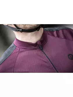 Rogelli EXPLORE tricou de ciclism barbatesc, culoare visiniu