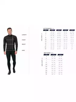 Rogelli FOCUS II pantaloni izolați pentru ciclism pentru bărbați, cu bretele, negru