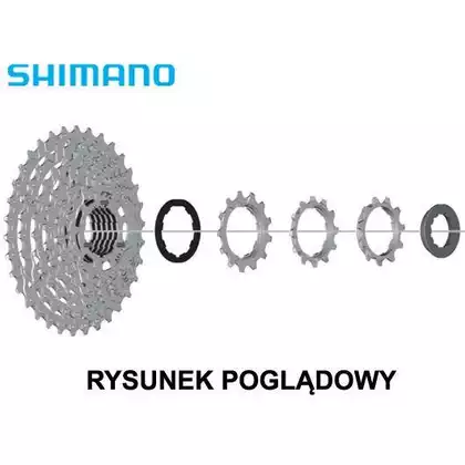 SHIMANO CS-HG400 caseta 9 viteze 11-28T argintiu