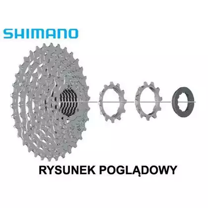SHIMANO CS-HG400 caseta  9 viteze 11-34T, argintiu