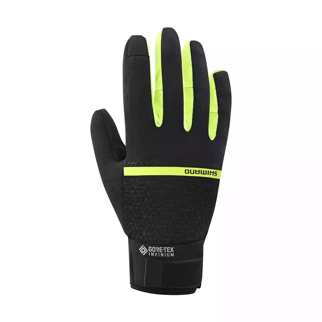 SHIMANO mănuși de ciclism de iarnă Infinium Insulated ECWGLBWUS35MY0704 negru-galben fluor