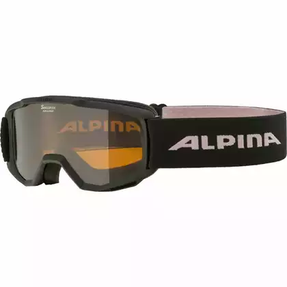 ALPINA JUNIOR PINEY ochelari de ski/snowboard copii, negru-trandafir mat