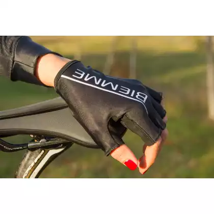 BIEMME CRONO mănuși de ciclism de vară pentru femei negru
