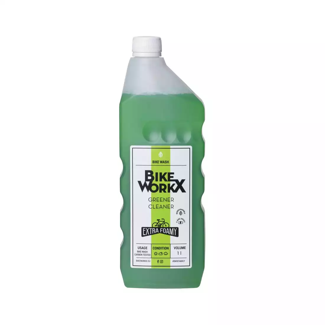 BIKE WORKX GREENER CLEANER lichid de curățare pentru biciclete, spumant suplimentar 1000 ml
