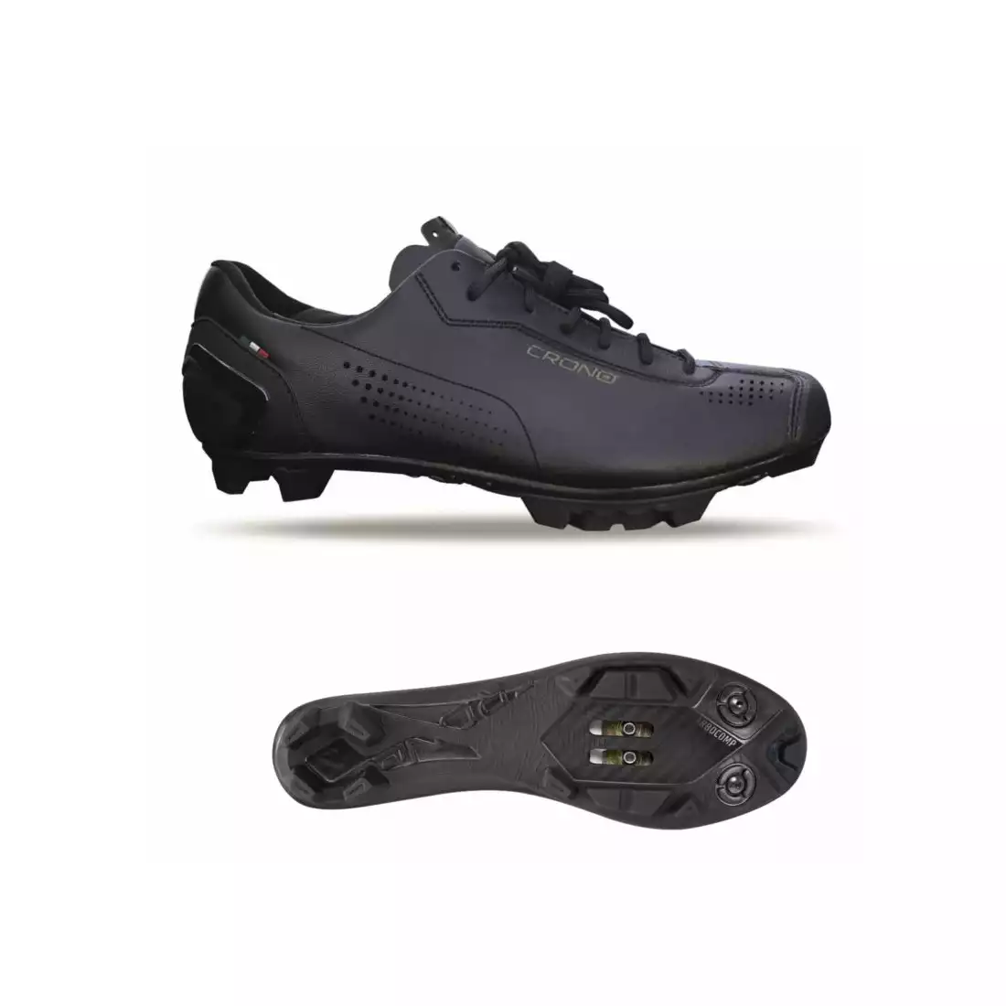 CRONO CG-1-21 pantofi de ciclism MTB, compozit, negri