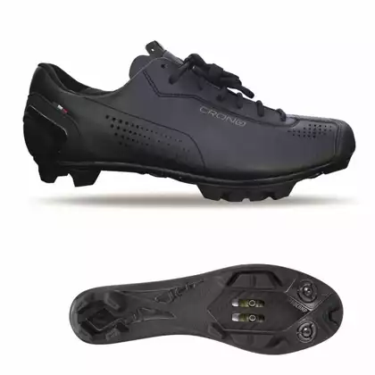 CRONO CG-1-21 pantofi de ciclism MTB, compozit, negri