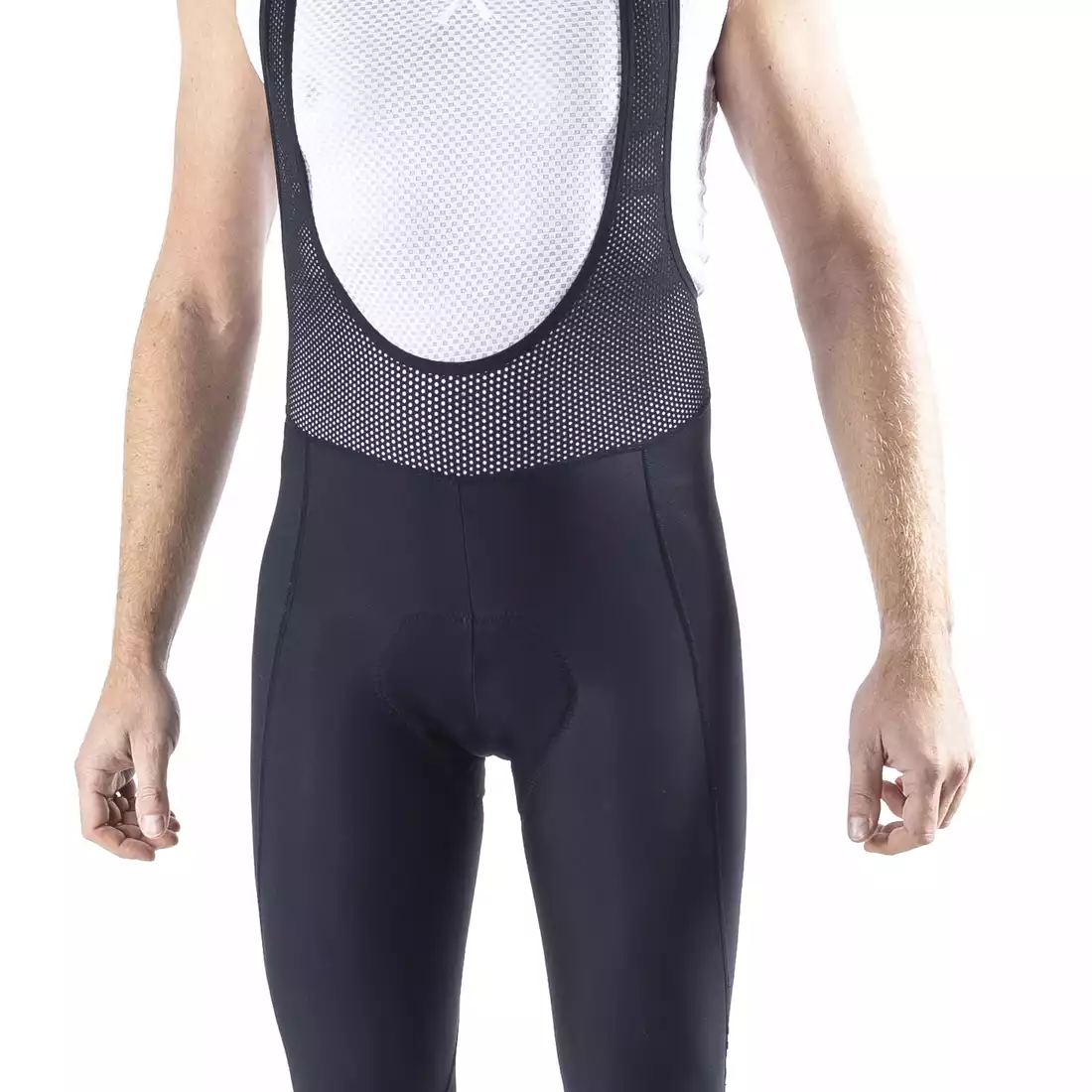 KAYMAQ ELWIN201 iarna pantaloni izolați pentru ciclism pentru bărbați, cu bretele, ThermoRoubaix 3.0, negru
