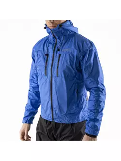 KAYMAQ J2MH jachetă de ciclism de ploaie pentru bărbați cu gluga, albastru