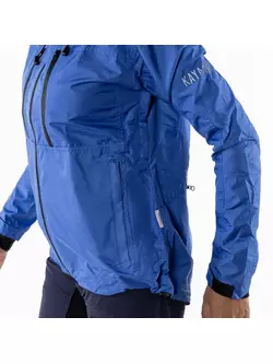 KAYMAQ J2WH jachetă de ciclism de ploaie pentru femei cu gluga, albastru