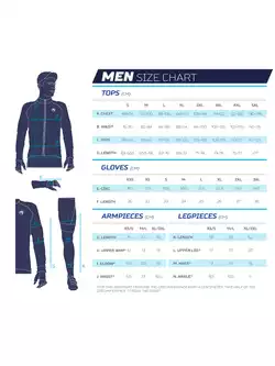 ROGELLI CORE pantaloni de alergare de iarnă pentru bărbați, negru și albastru