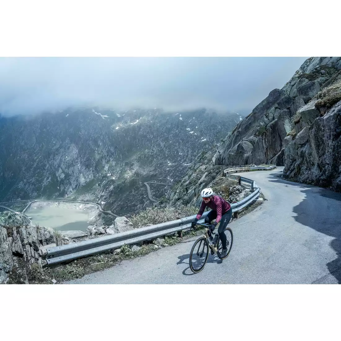 ROGELLI PESARA geaca de ciclism de iarna, claret