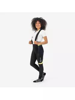 ROGELLI SELECT II pantaloni de iarna pentru ciclism dama cu bretele, galbeni