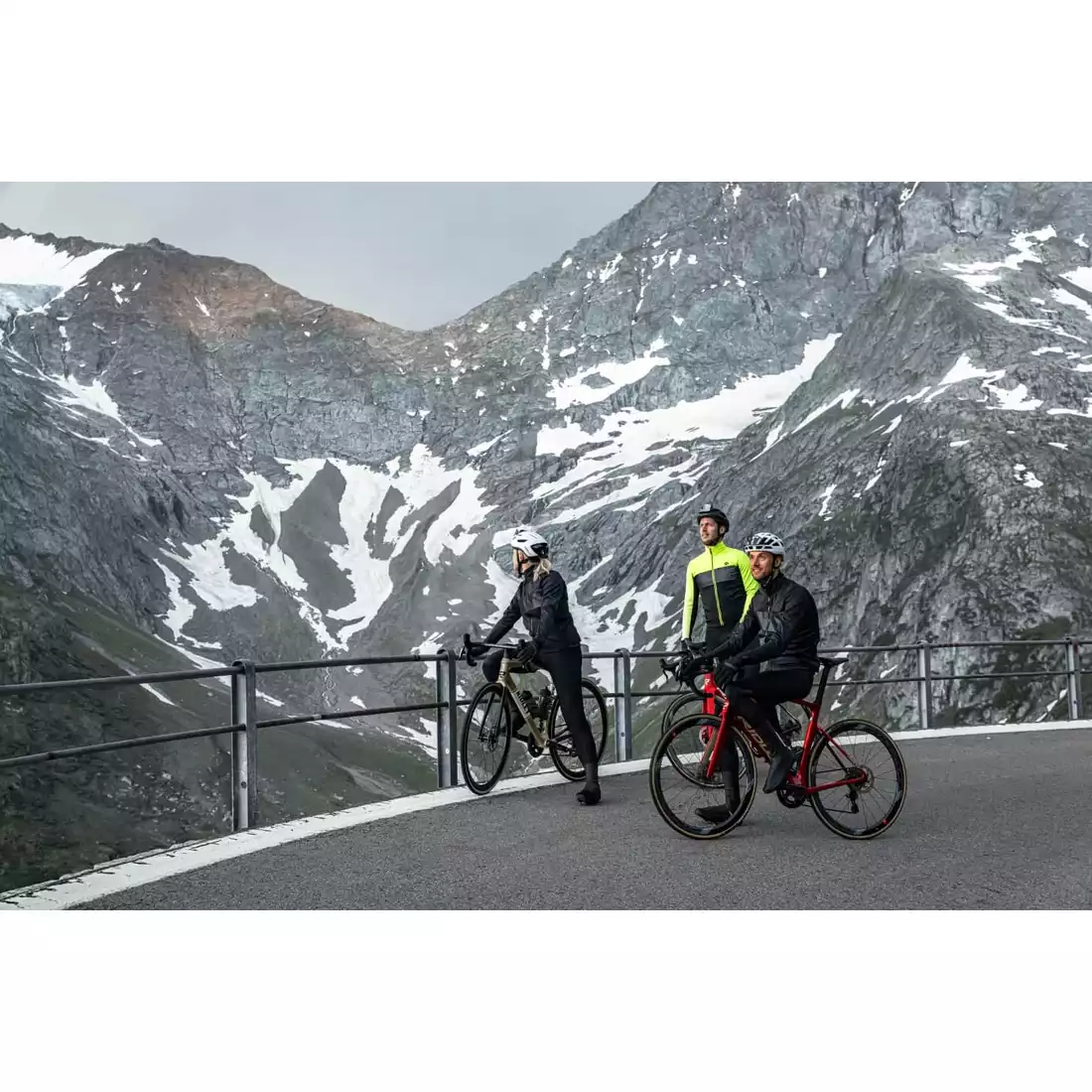 Rogelli ATTQ geaca de ciclism de iarna pentru barbati, negru și gri