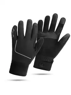 Rogelli ESSENTIAL mănuși de ciclism de iarnă pentru femei, negru